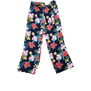 Soft Surroundings Pants Size M‎ Multicolor Floral Hibiscus Hawaiian Tropical NWT